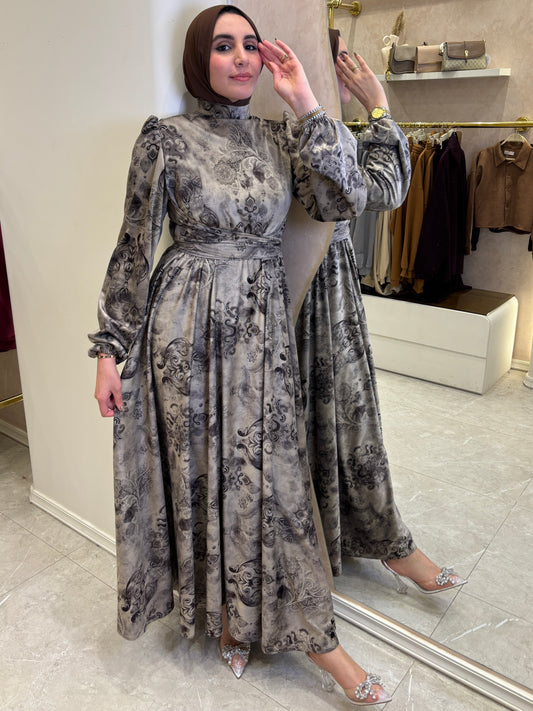 Printed suede Dress