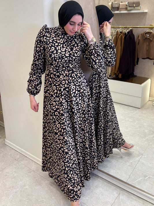 Printed suede Dress