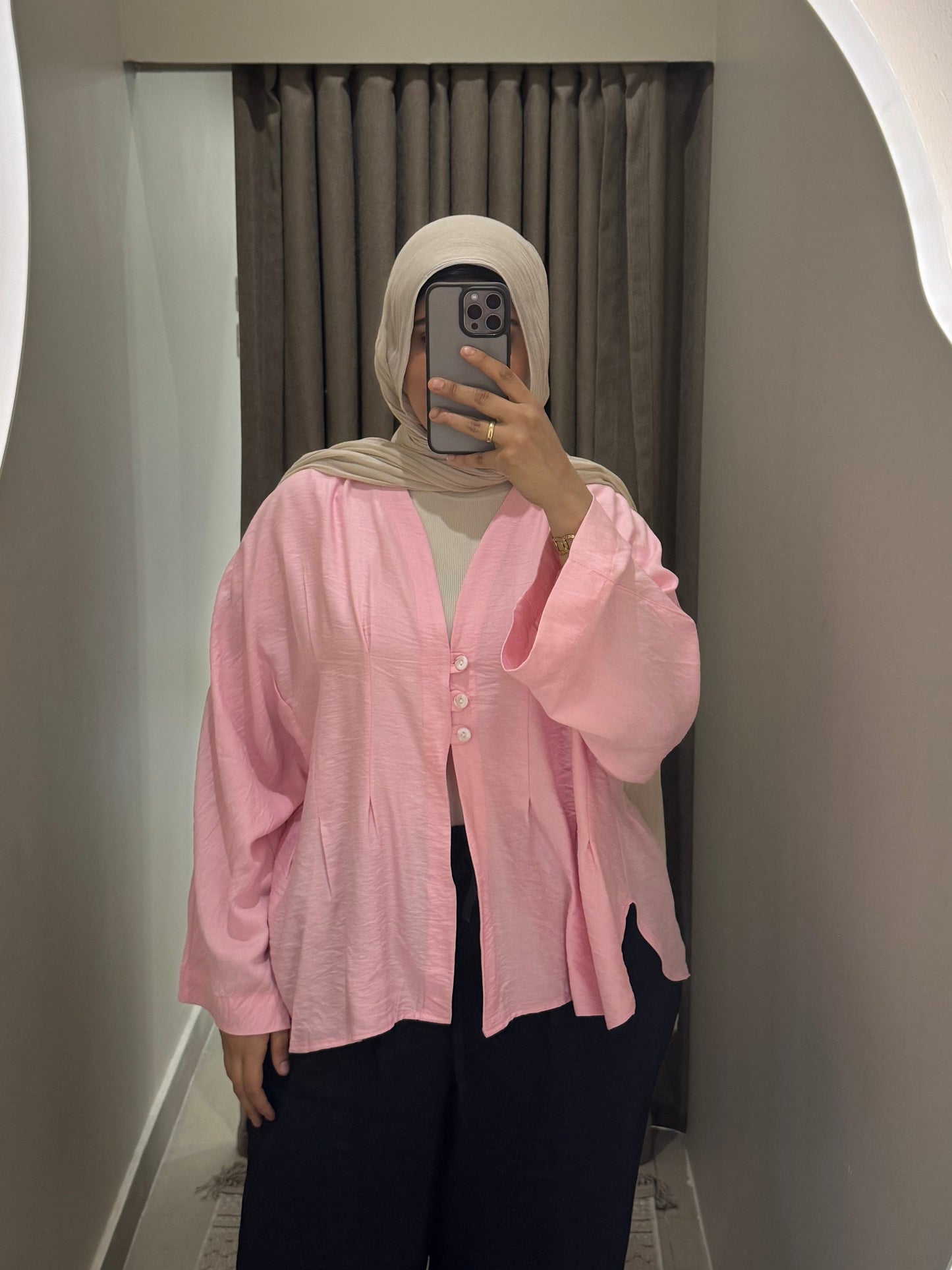 Oversize Buttoned Blouse