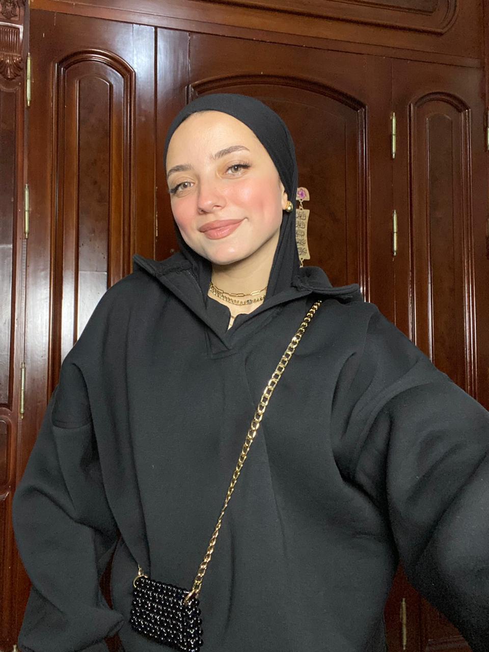 BLACK POLO oversize hoodie