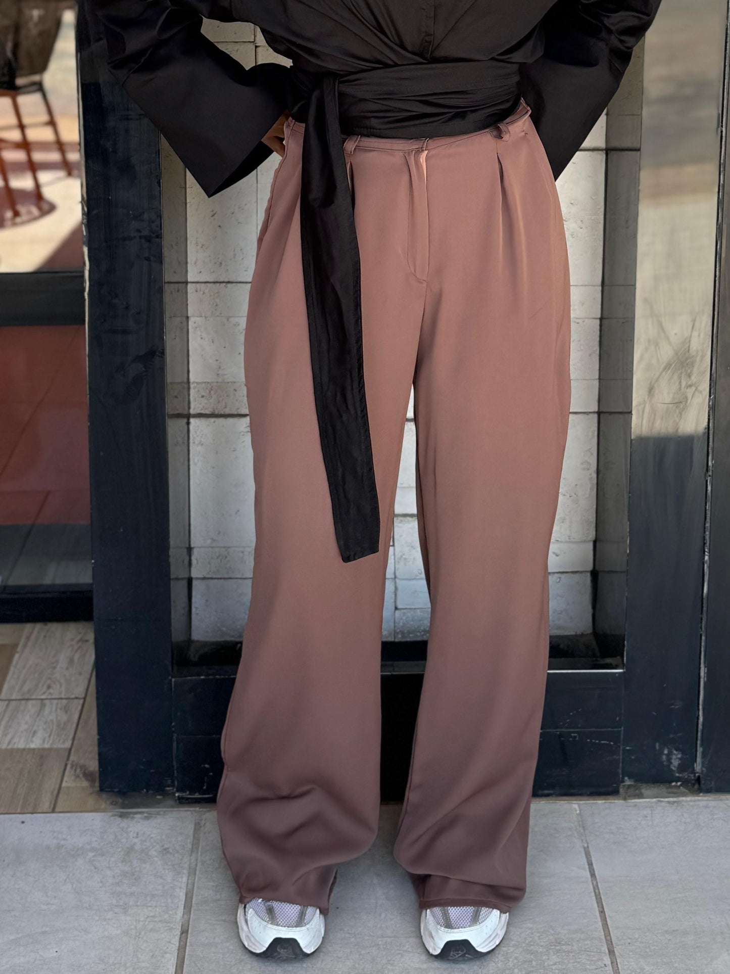 brown formal pants