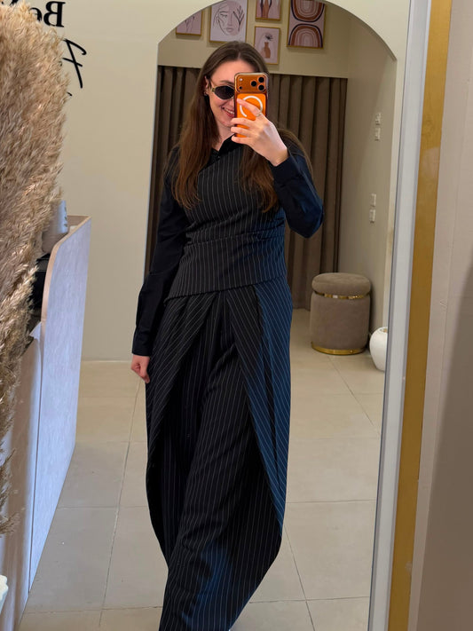 Trendy striped suit