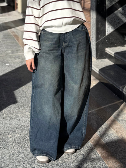 Foleded Denim Pants :
