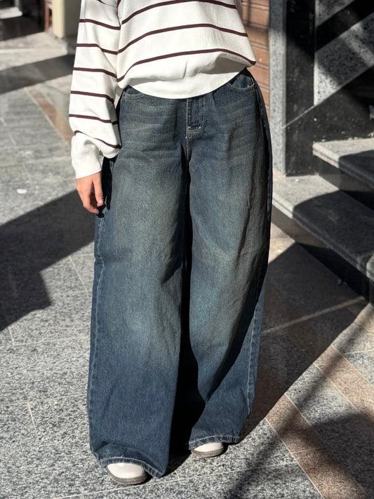 Foleded Denim Pants :