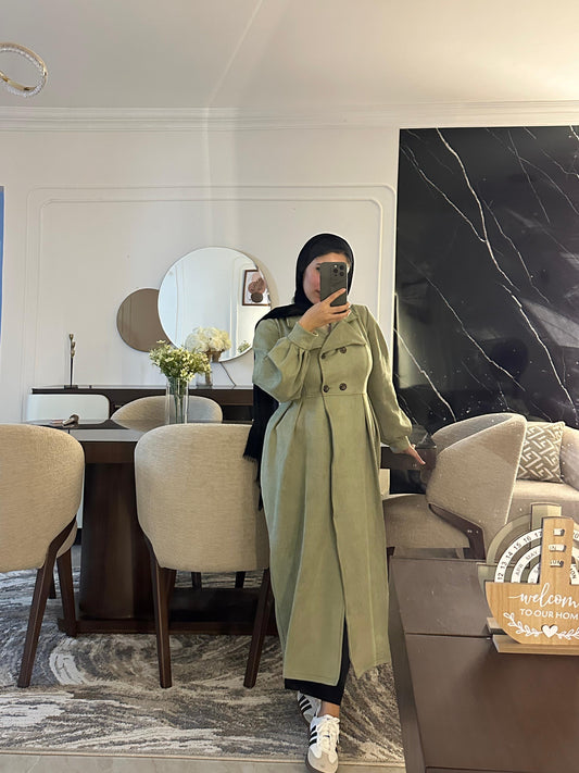 Velora Coat : ( Mint green) .