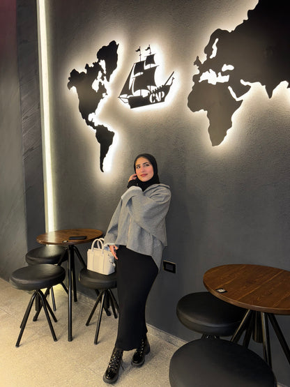 Zipped Wool Blouse  : ( Gary )