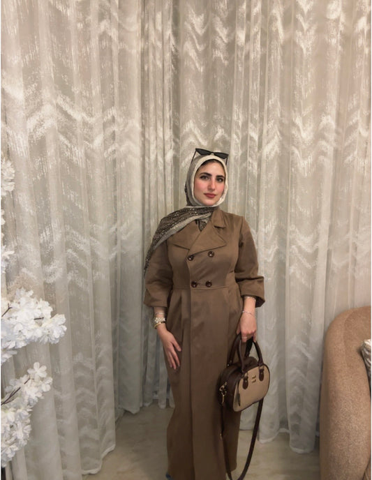 Velora Coat : ( brown) .