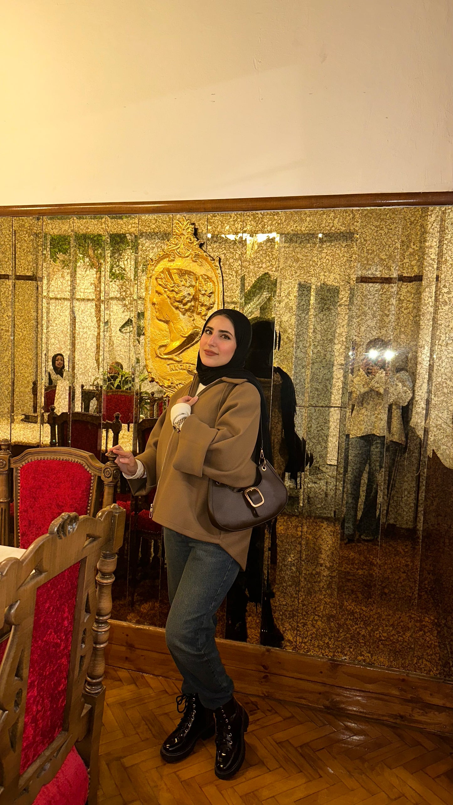 Zipped Wool Blouse : ( Caffe )