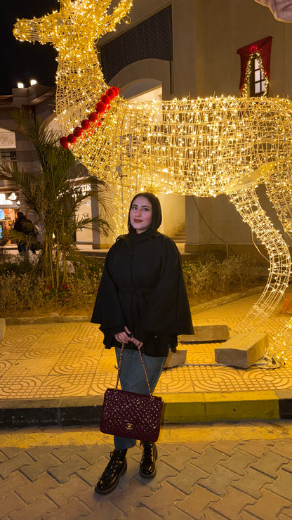 Elegant poncho ( Black)