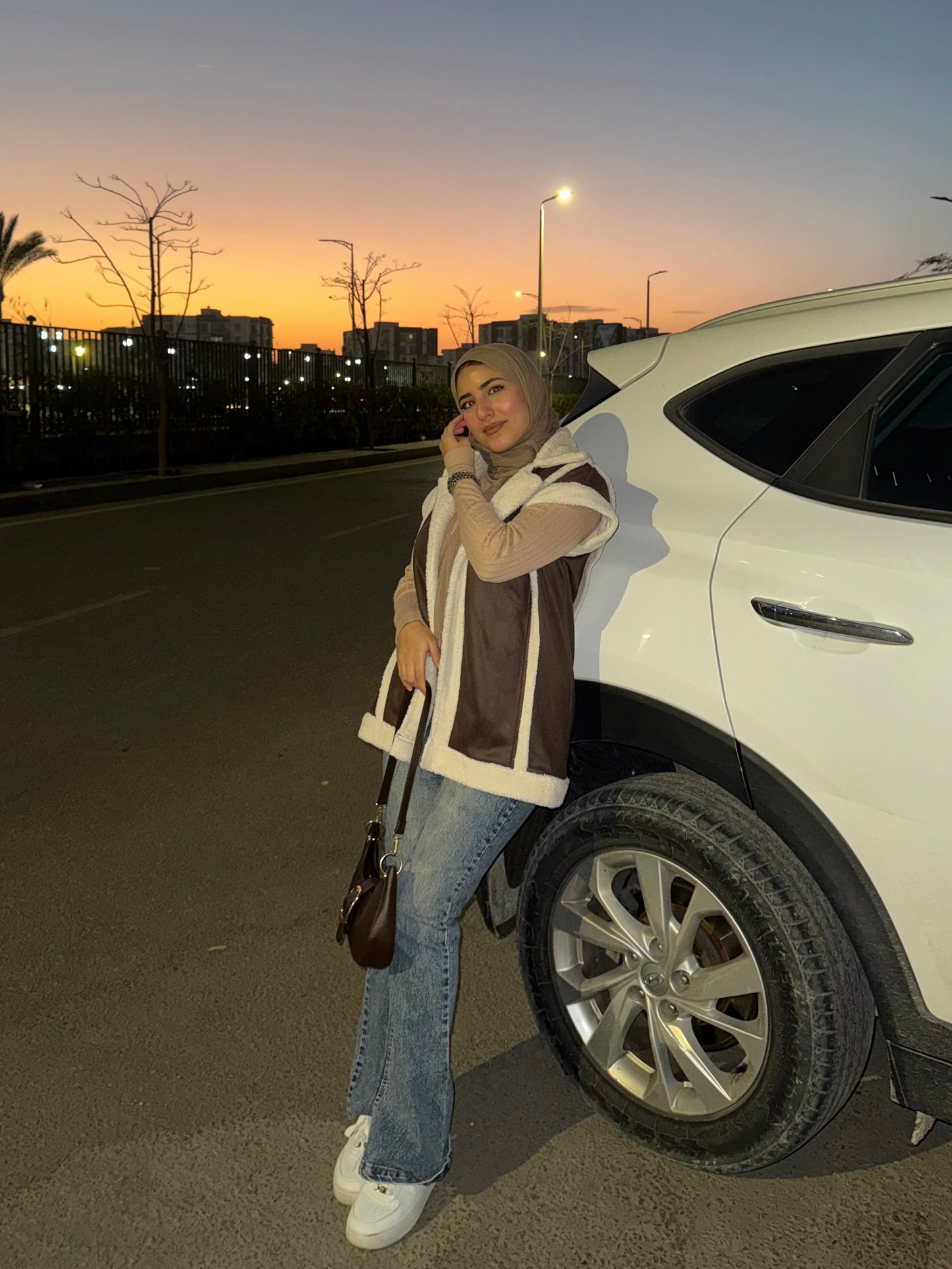 Fur jacket: ( Brown)