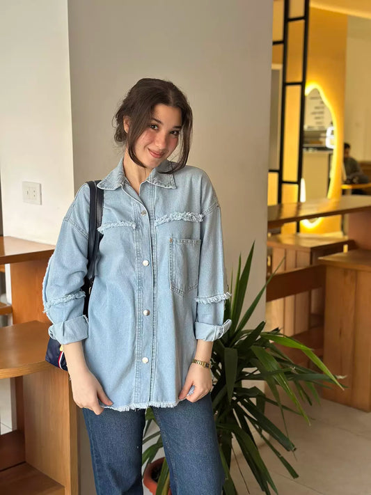 Trendy Denim Shirt