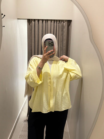 Oversize Buttoned Blouse