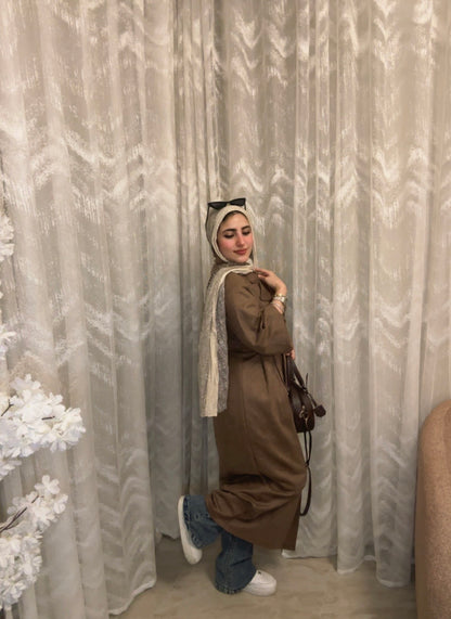 Velora Coat : ( brown) .