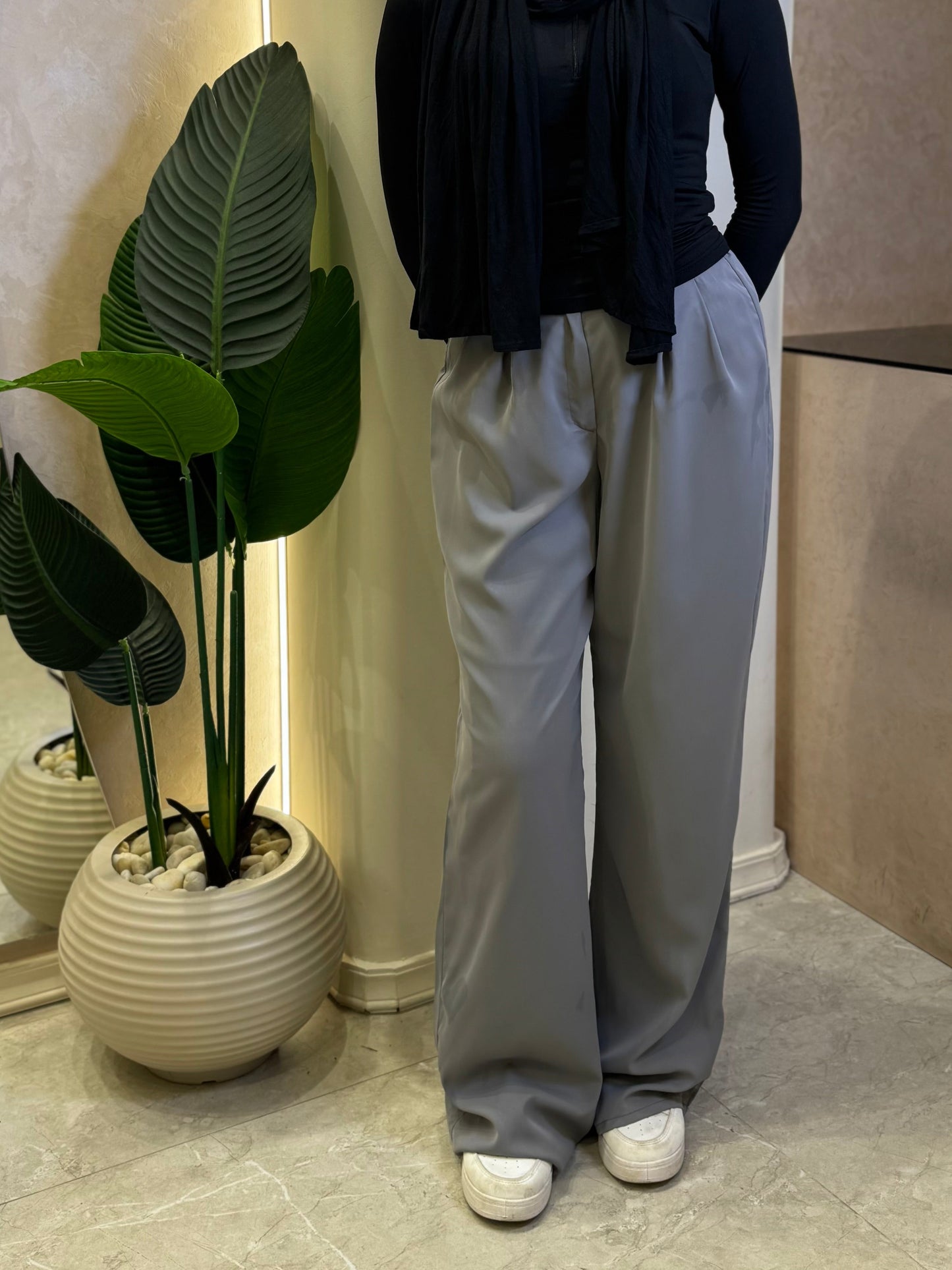gray formal pants
