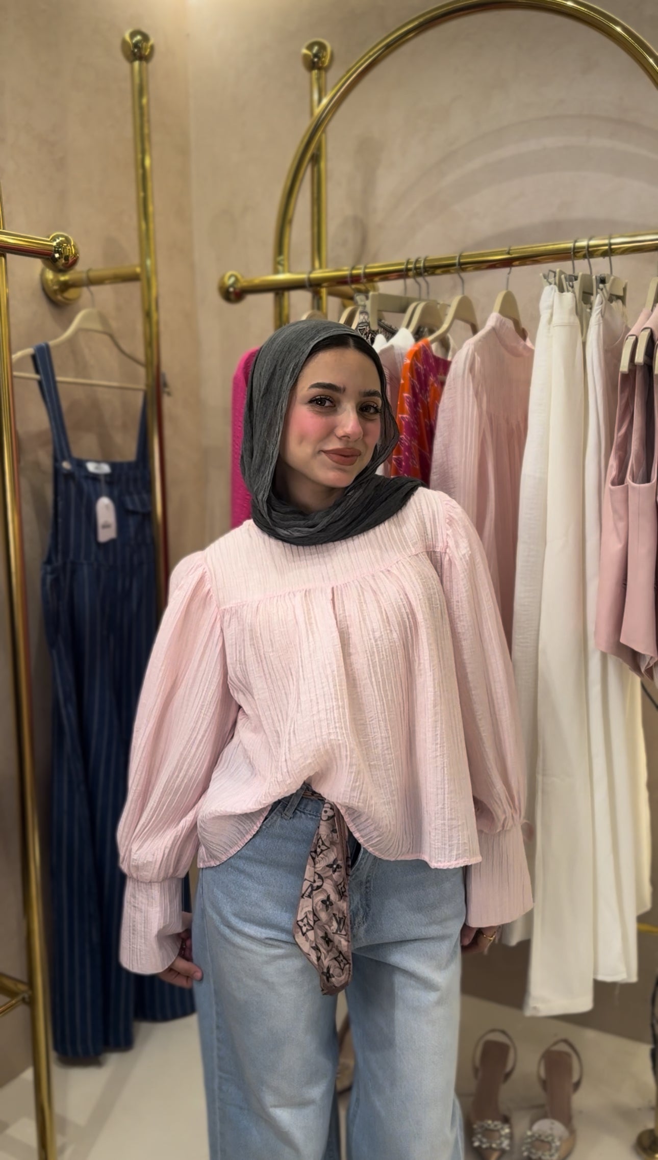 Fuffle Vibe Top : (Baby pink)