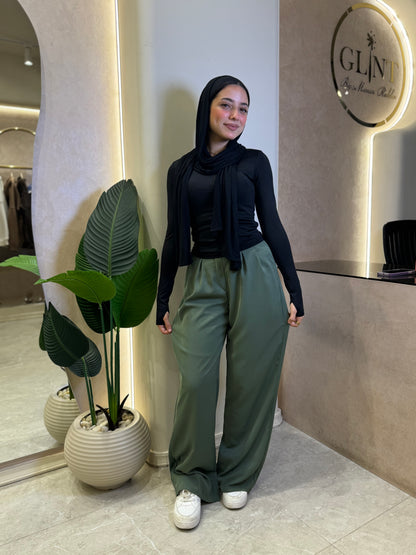 olive formal pants