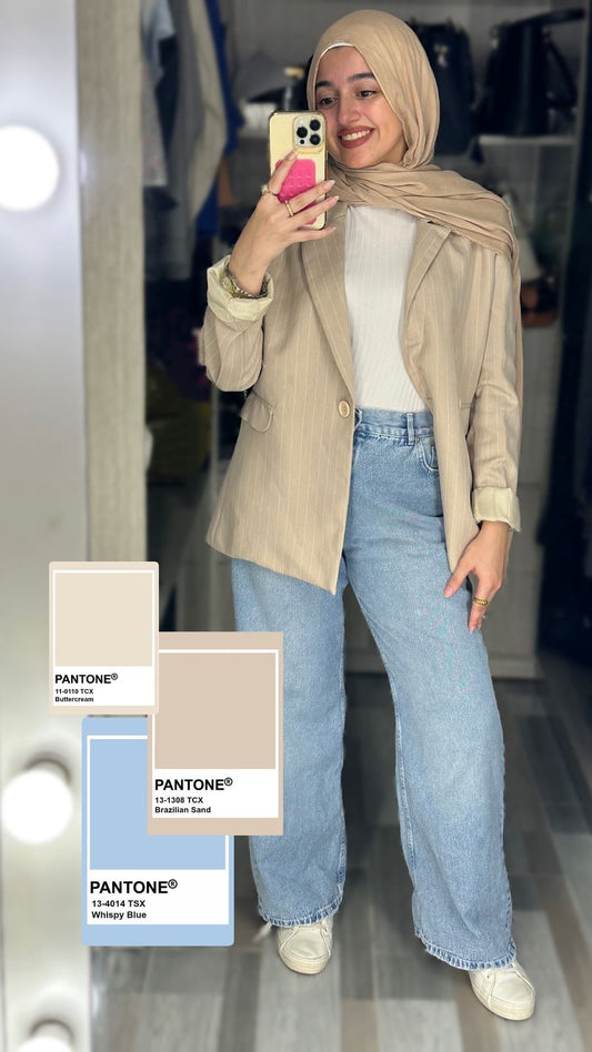 Beige Blazer formal