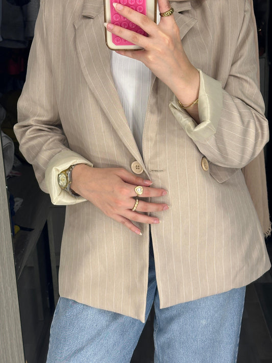 Beige Blazer formal