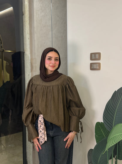 Fuffle Vibe Top : ( Olive)