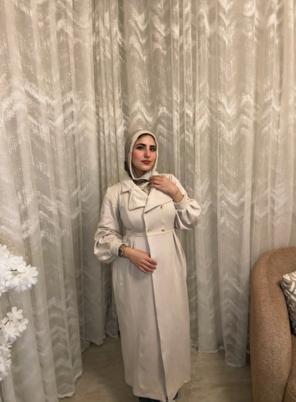 Velora Coat : ( beige) .