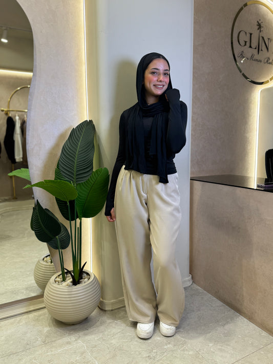 beige formal pants glint