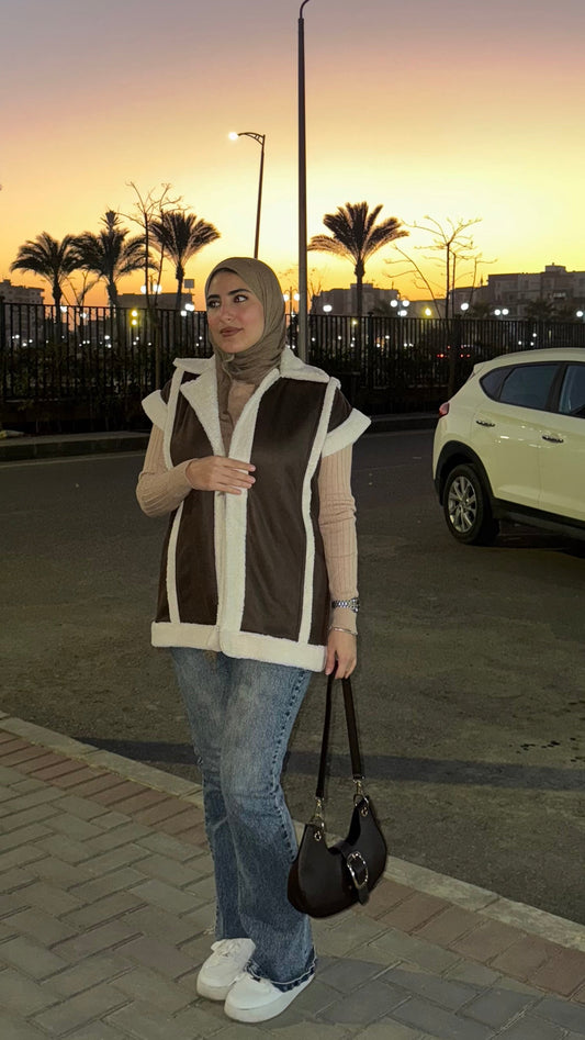 Fur jacket: ( Brown)