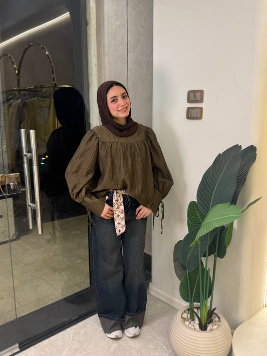 Fuffle Vibe Top : ( Olive)