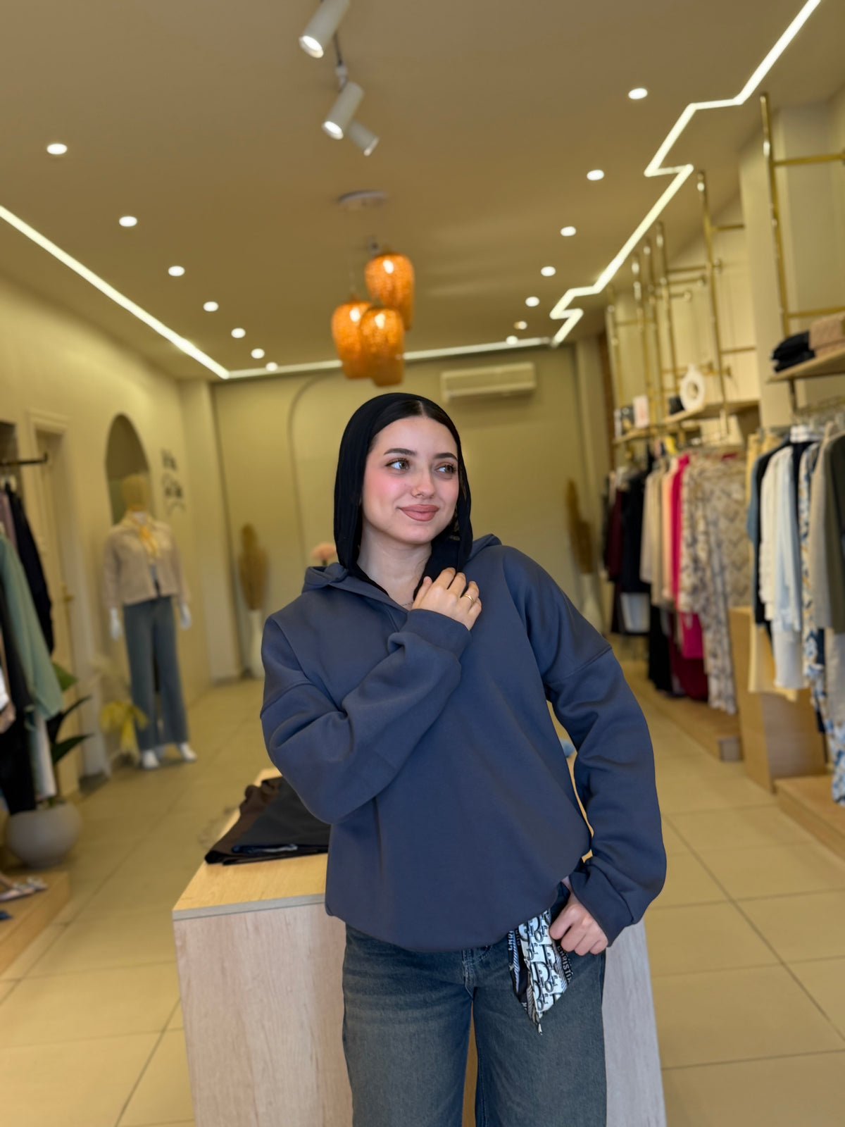 DARK GREY  POLO oversize hoodie