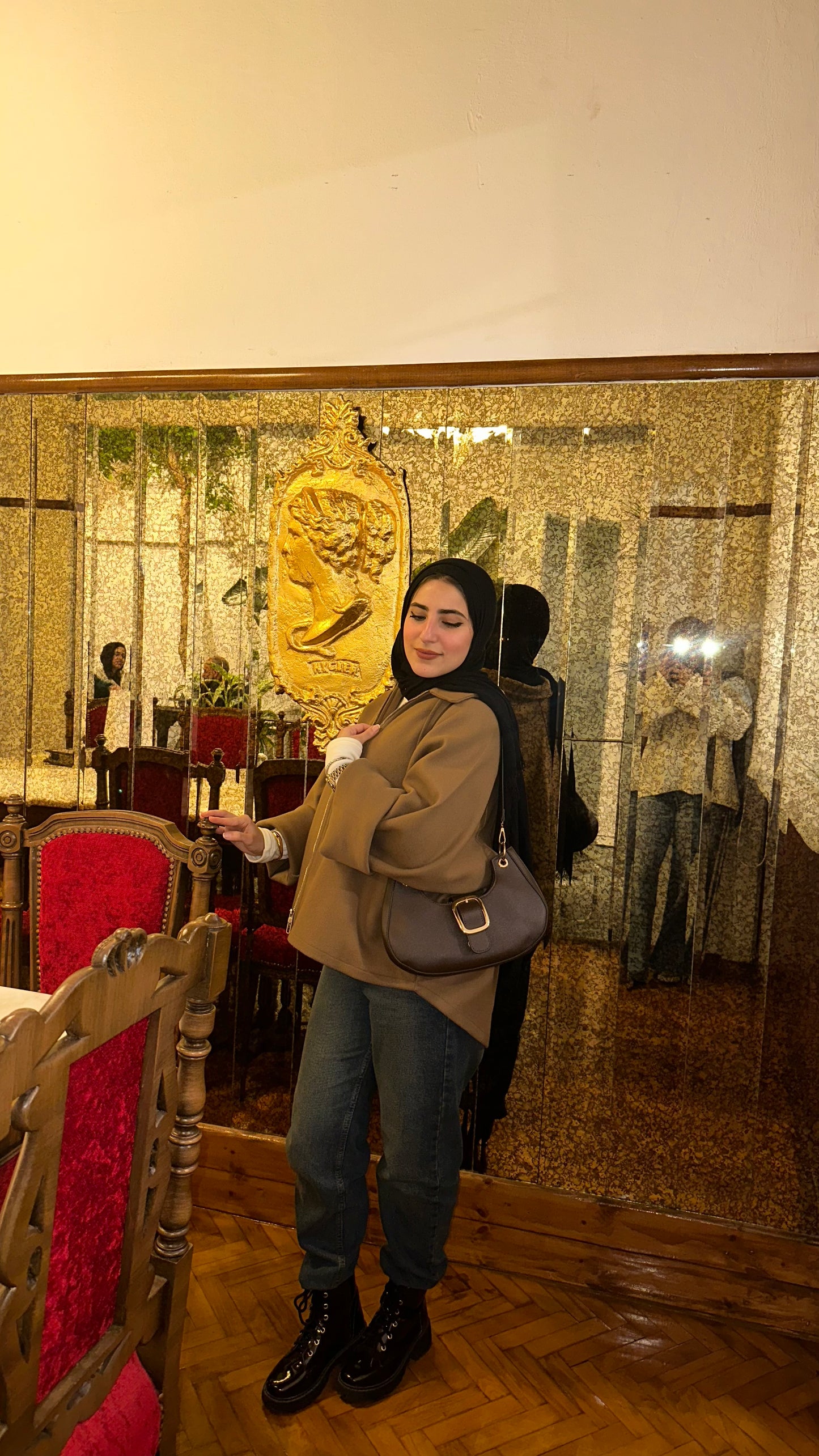 Zipped Wool Blouse : ( Caffe )