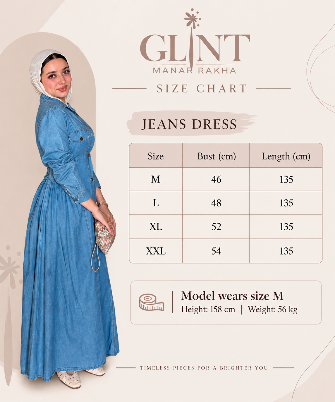 Jeans Dress Size Chart
