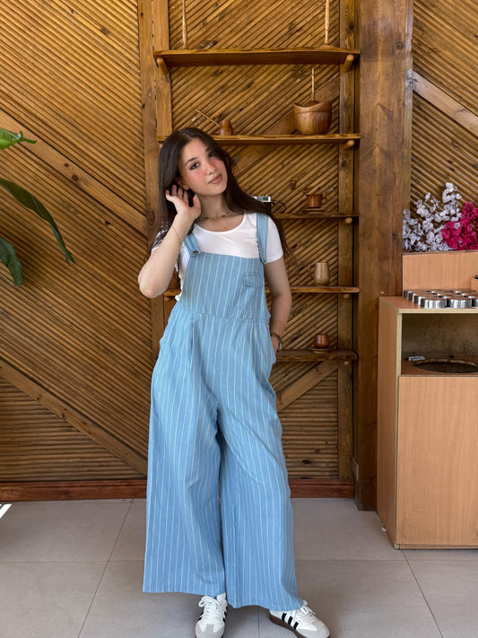 Light denim Summer Denim Jumpsuit