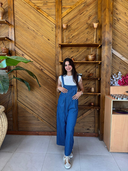 Dark denim Summer Denim Jumpsuit