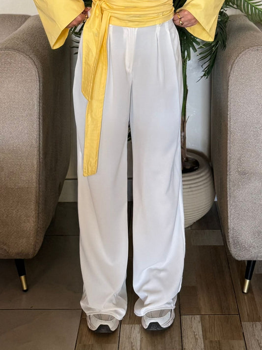 white formal pants
