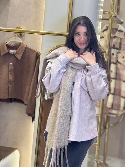 ‏Lavender Mist Flannel shirt