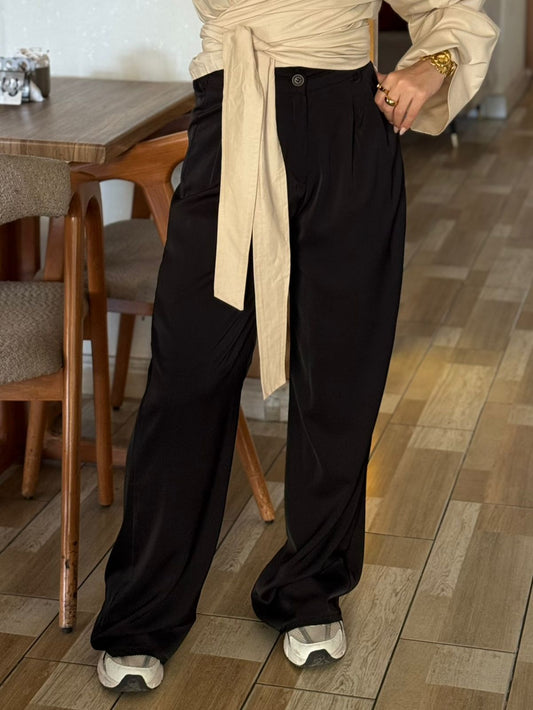 black formal pants