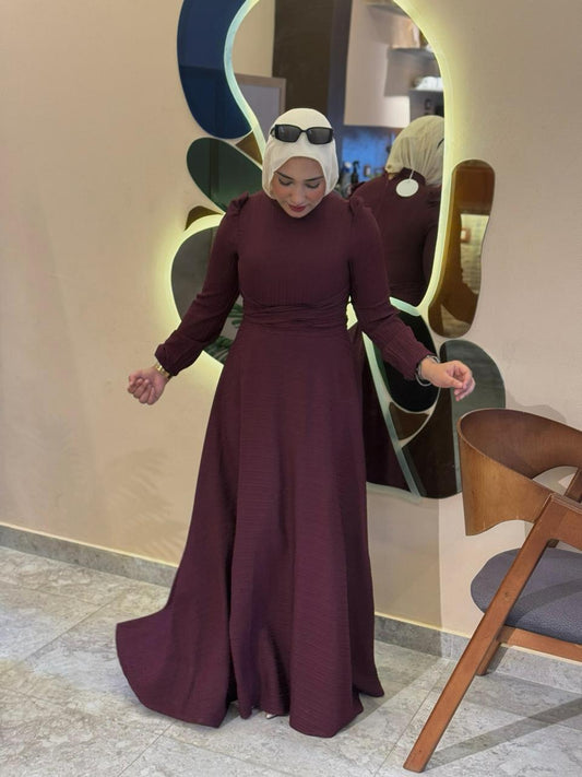 burgandy Minimal dress