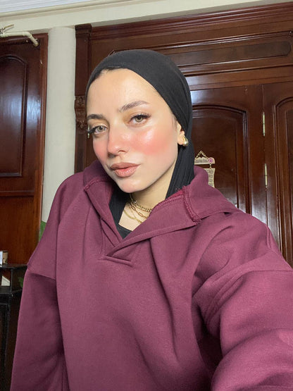 BURGANDY oversize hoodie