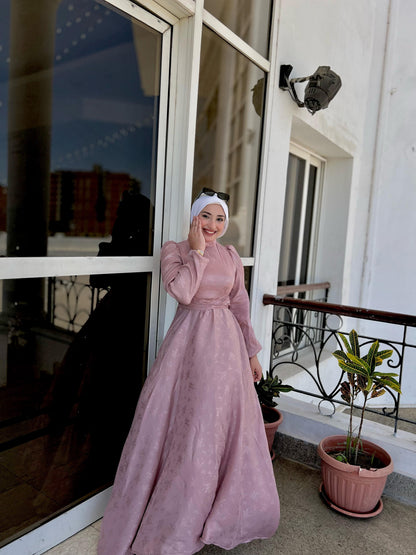 pink dual charm dress