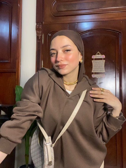BROWN oversize hoodie