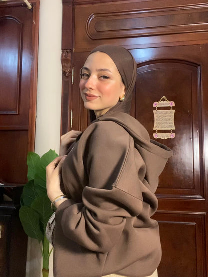 BROWN oversize hoodie