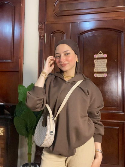 BROWN oversize hoodie