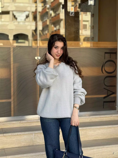 Gray Oversized Sweater