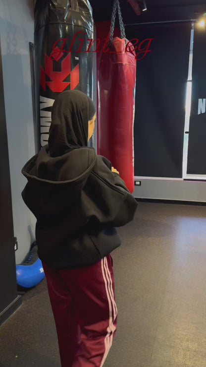 BLACK POLO oversize hoodie