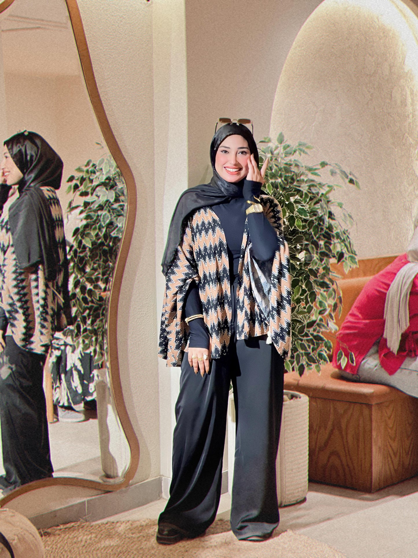 black and brown summer cardigan